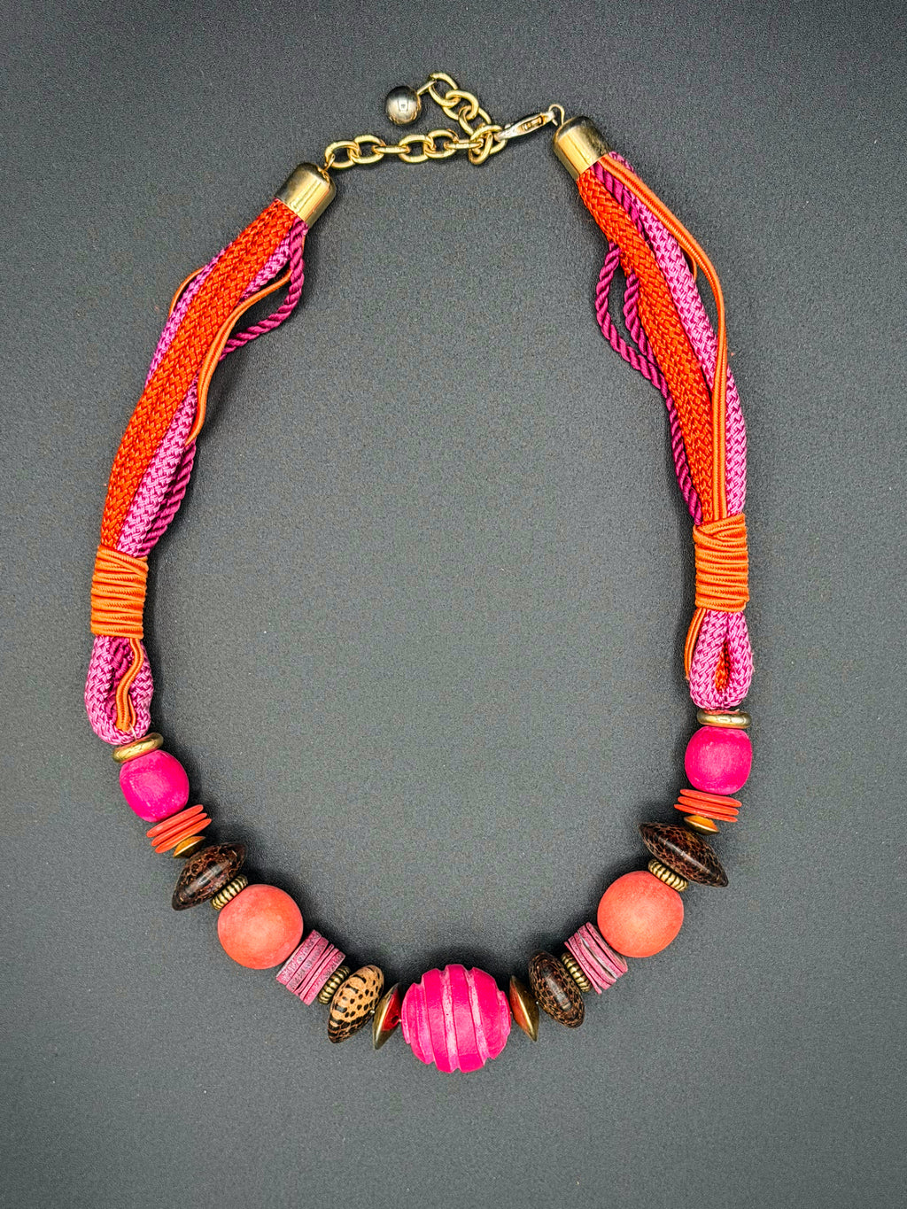 Neon Pink Island Party Necklace