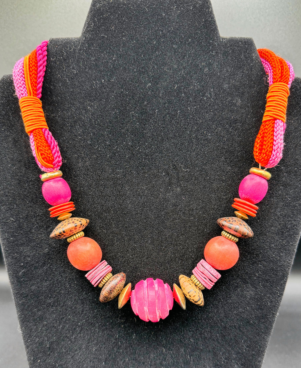 Neon Pink Island Party Necklace