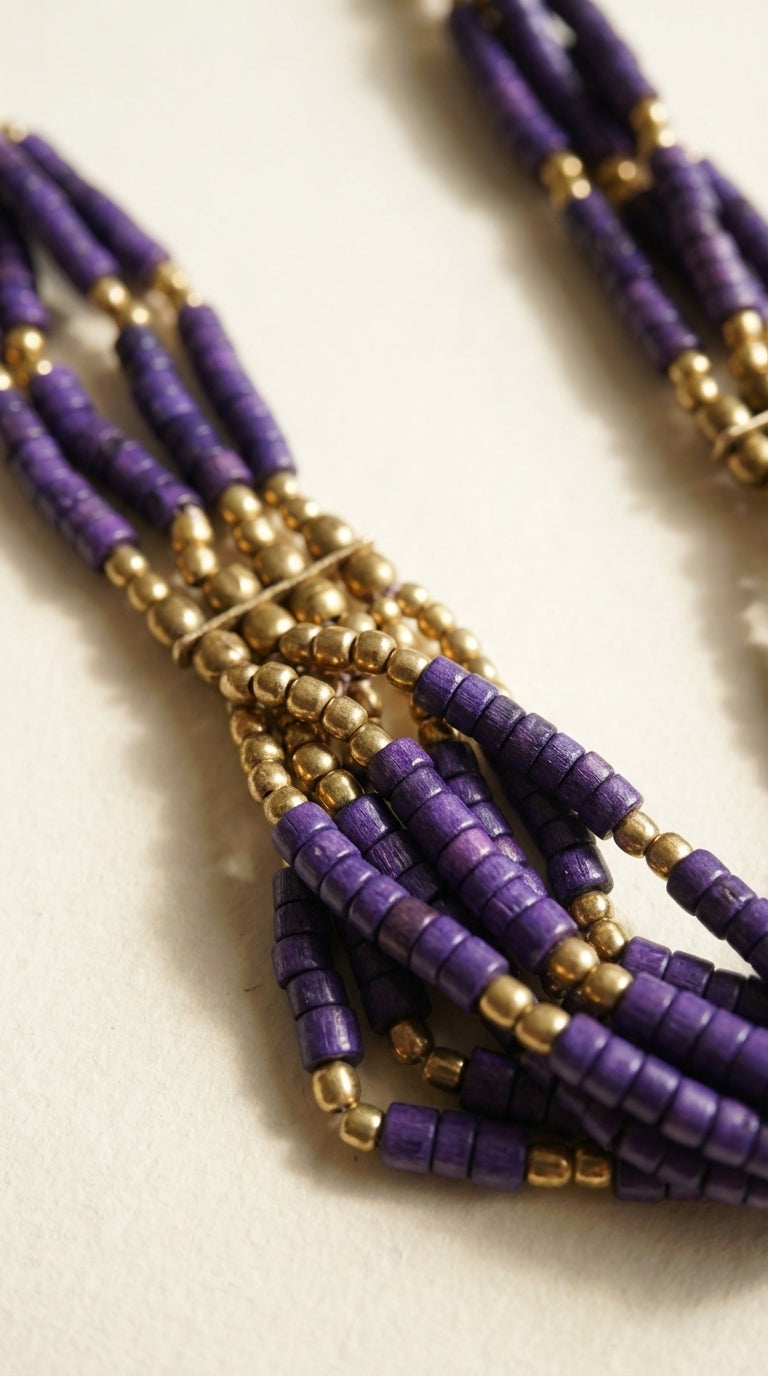 Purple Reign Necklace - micro shot
