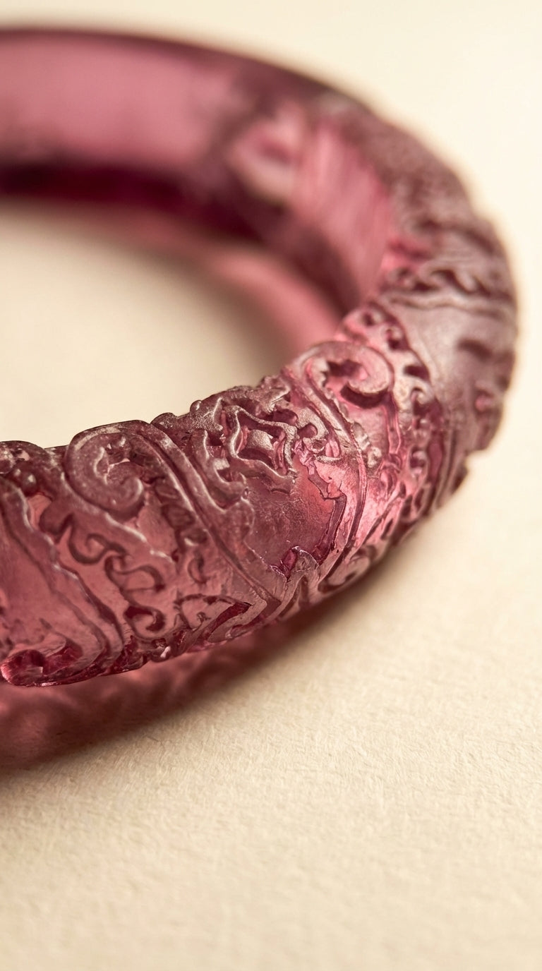 Lavender Gardens Bangle - micro shot