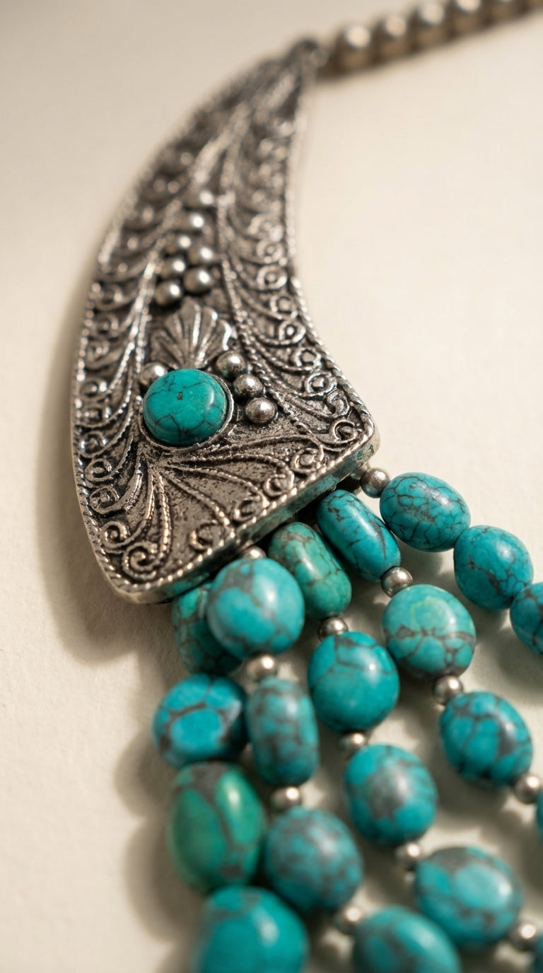 The Desert Queen Necklace - micro shot