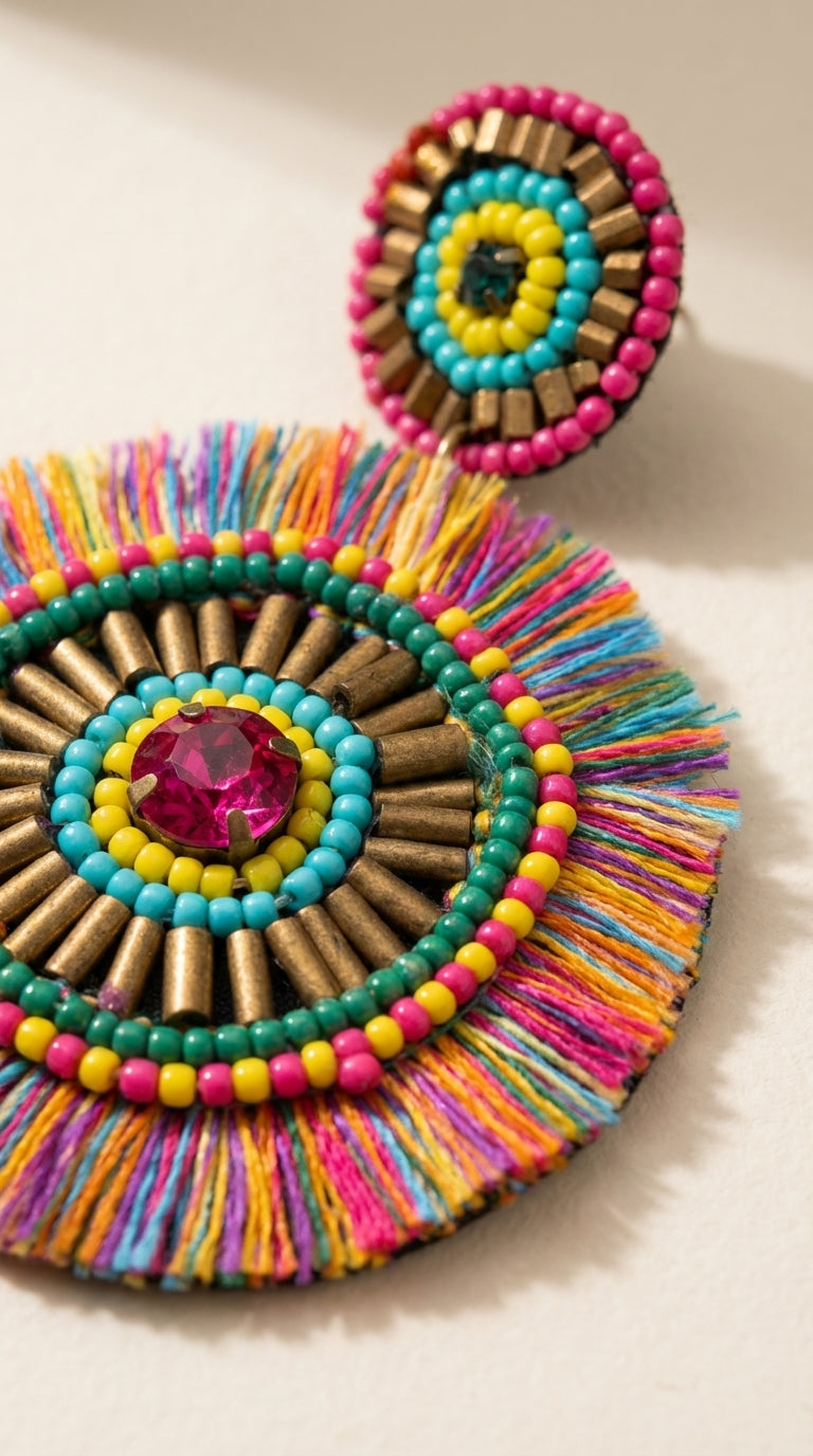 The Viva La Fringe Earrings - micro shot