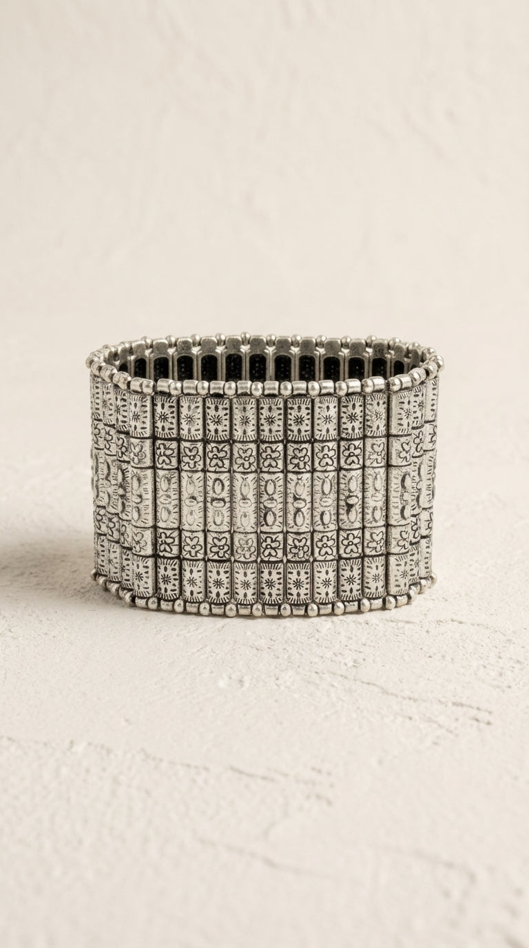 Daisy Doodle Cuff - studio shot