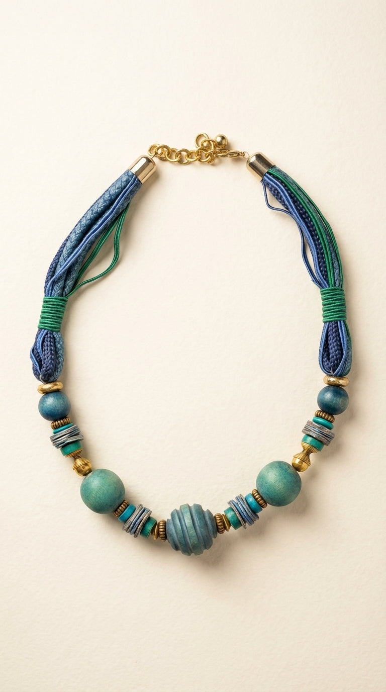 Blue Abyss Necklace - studio shot